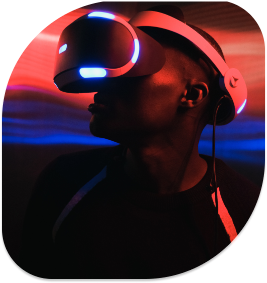 man with vr